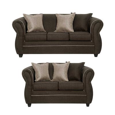 Imagen 1 del producto Juego de Living Black Factory Emili 5 Cuerpos Café