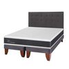 Cama Europea CIC 2 Plazas  Ortopedic + Respaldo Eufrates