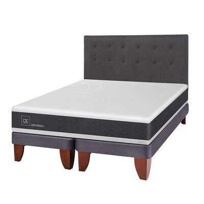 Imagen 2 del producto Cama Europea CIC 2 Plazas Ortopedic + Respaldo Eufrates