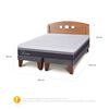 Cama Europea CIC Base Dividida 2 Plazas Ortopedic Advance + Respaldo New Gales