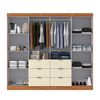 Closet Di Poretti Design Click 4 Puertas 6 Cajones Caf&eacute; Blanco
