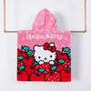 Toalla de Playa con Capucha Infantil Sanrio Hello Kitty Manzana 60 x 120 cm