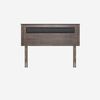 Cama Europea Rosen Base Dividida 2 Plazas New Style 4 Plus + Respaldo Ferrera Gris