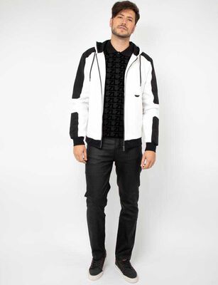 Imagen 2 del producto Polerón Slim Hombre Zibel Blanco, Negro