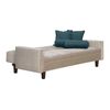 Futón Black Factory Vanguardia 3 Cuerpos Beige Verde