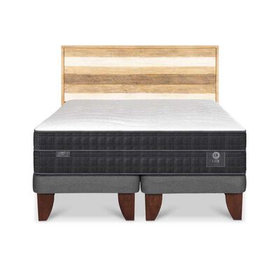 Cama Europea CIC King Lux + 1 Respaldo Loira