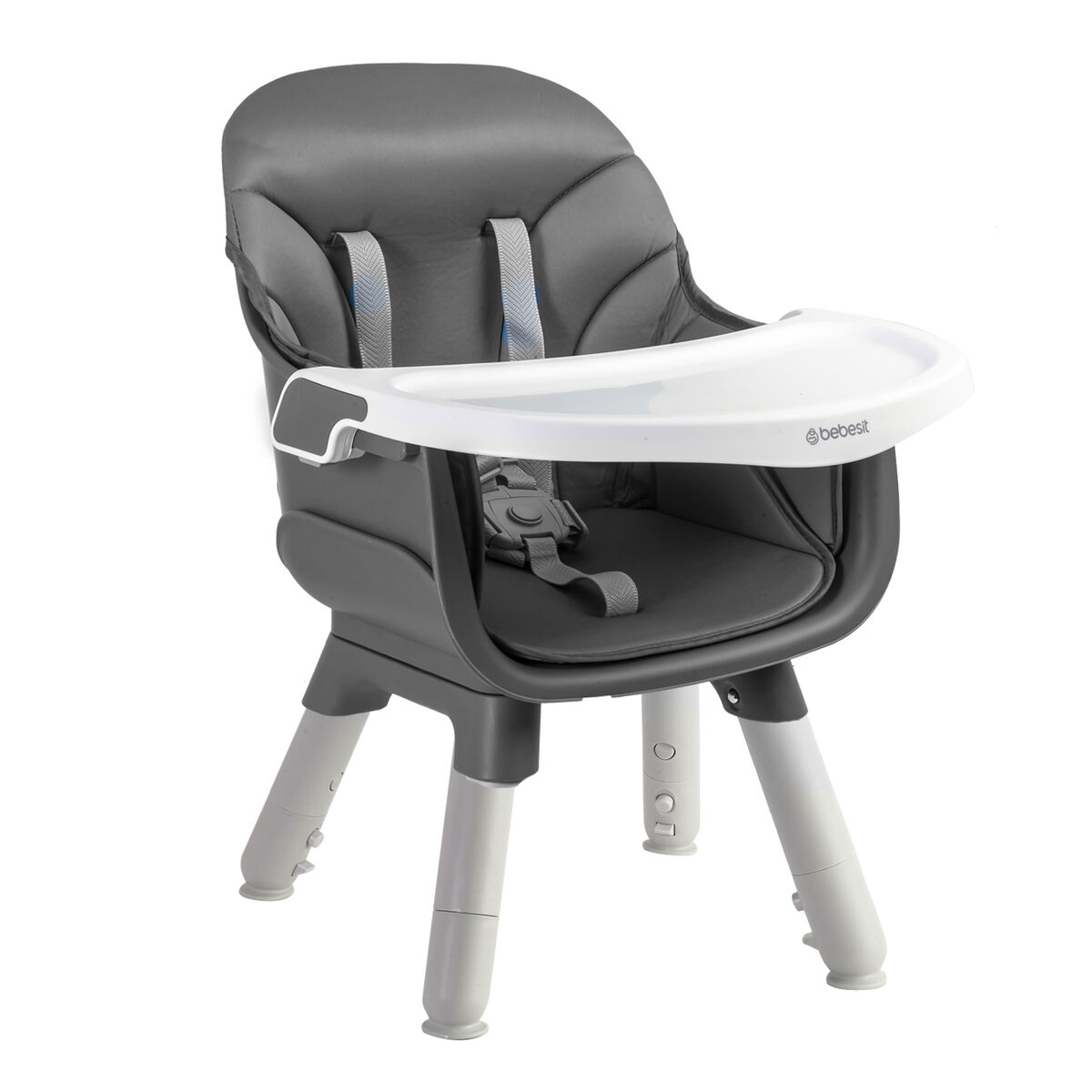 Silla de Comer 3 en 1 Gris Bebesit