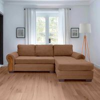 Sofá Seccional Living Factory Oregon 4 Cuerpos Chocolate