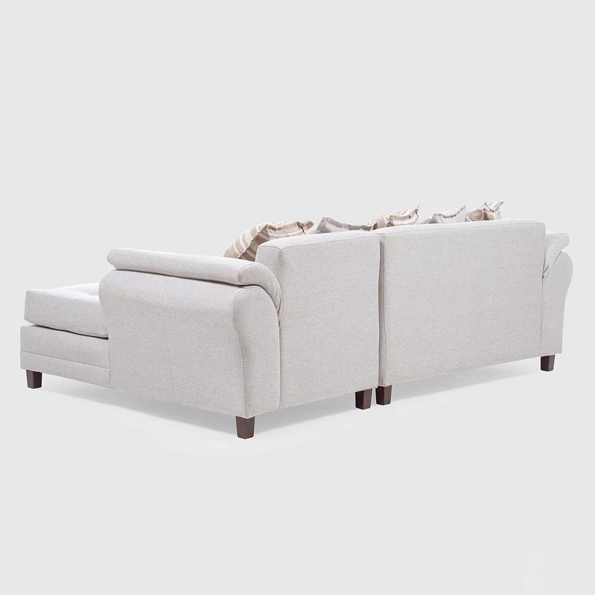 Sofá Seccional Derecho Living Factory Mustang 4 Cuerpos Crudo