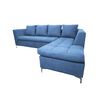 Sofá Seccional Derecho Deco Class Imperio 3 Cuerpos Azul