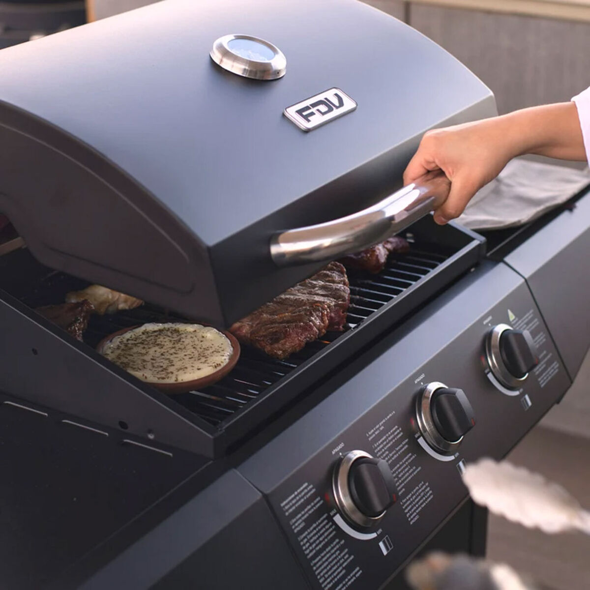 Parrilla a Gas FDV Essence Black 3Q