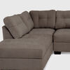Seccional Izquierdo Muebles MPR Edimburgo 5 Cuerpos Caf&eacute;