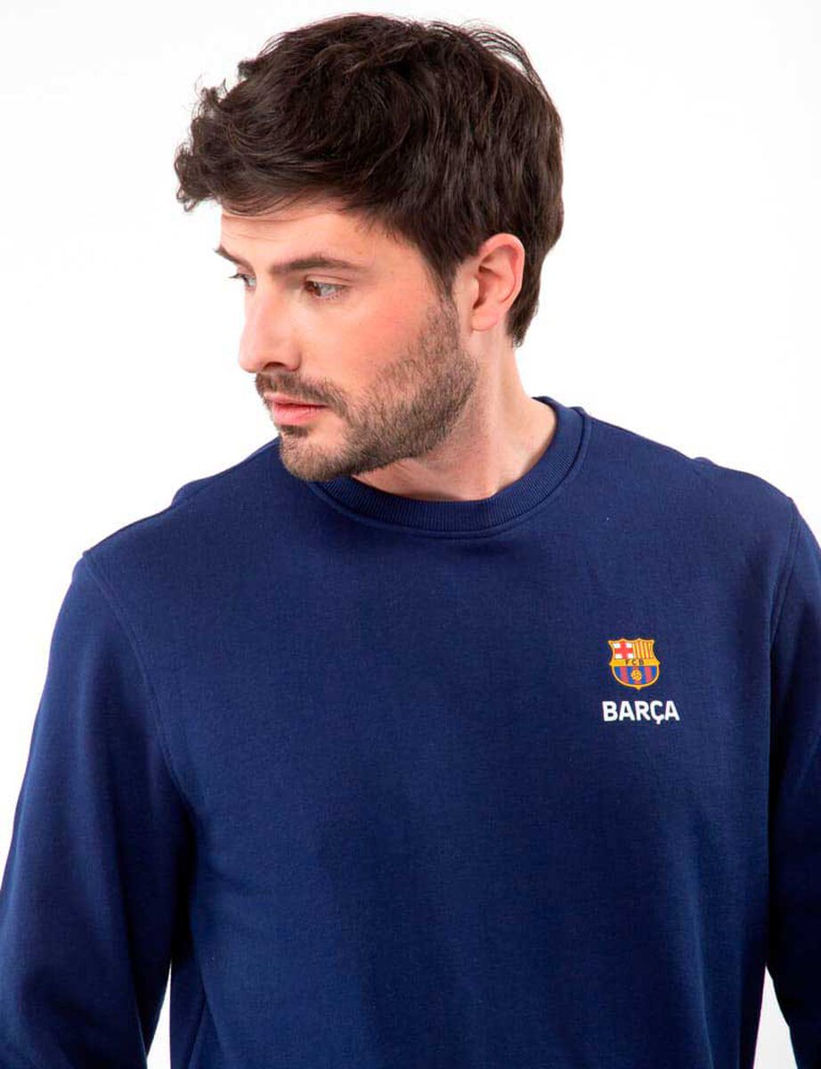 Polerón Deportivo Cuello Redondo de Algodón Hombre Barcelona