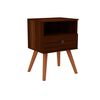 Velador Stanford 1 Cajón 1 Repisa Chocolate