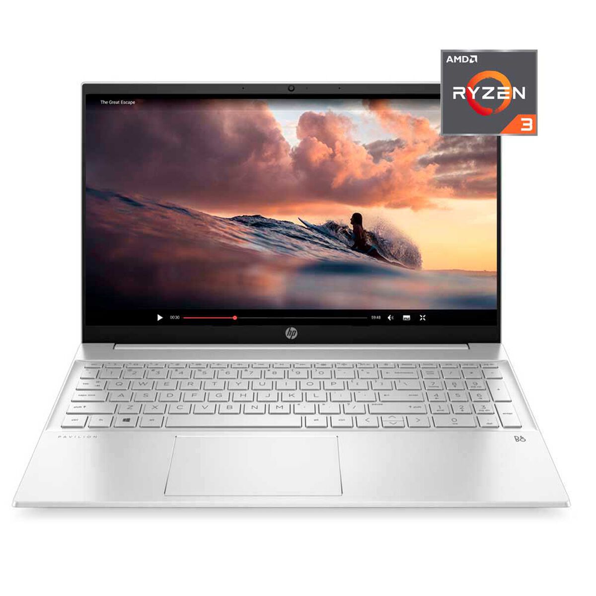 Notebook HP Pavilion 15-eh0004la Ryzen 3 8GB 256GB SSD 15,6"