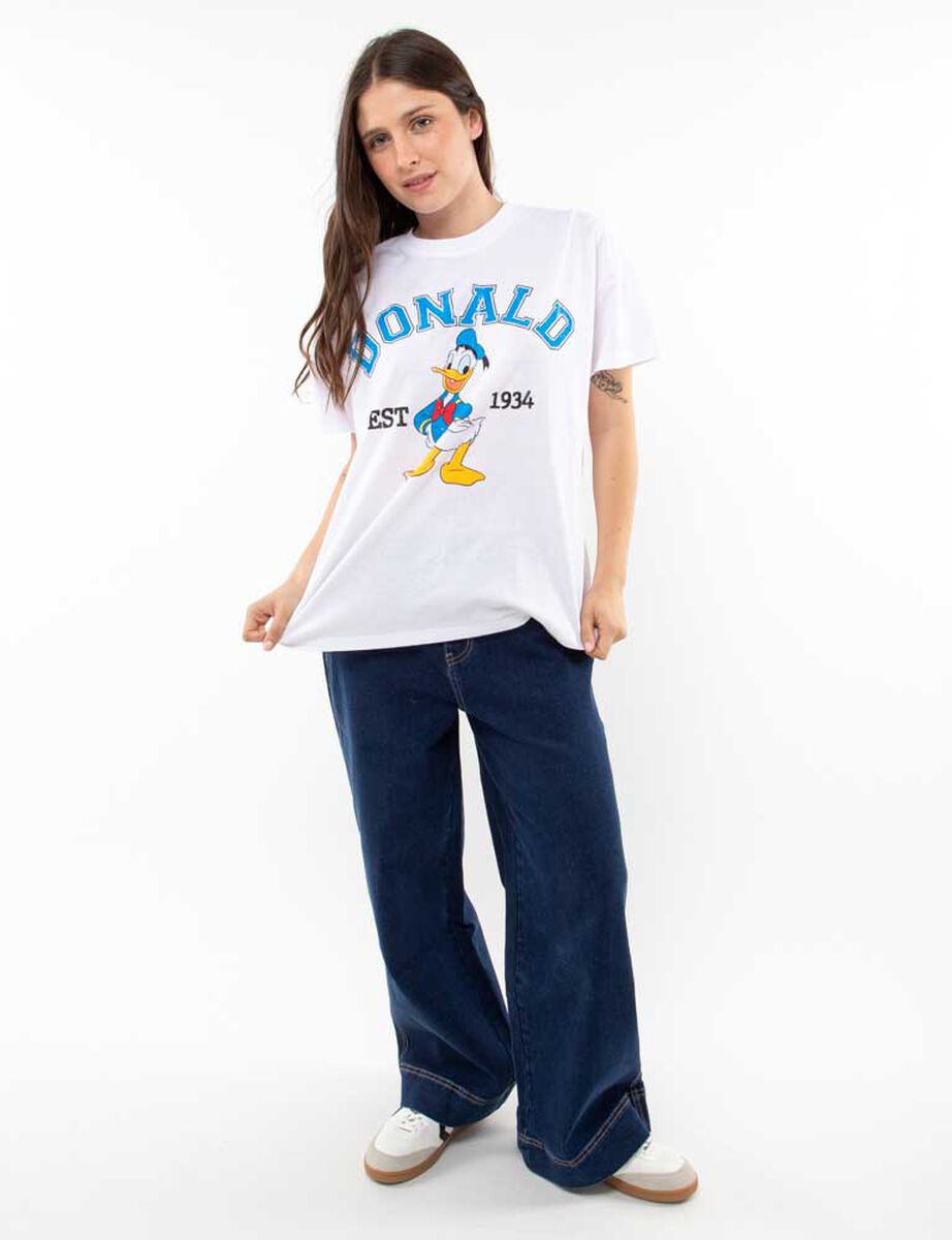 Polera Dibujos Animados Manga Corta Mujer Icono