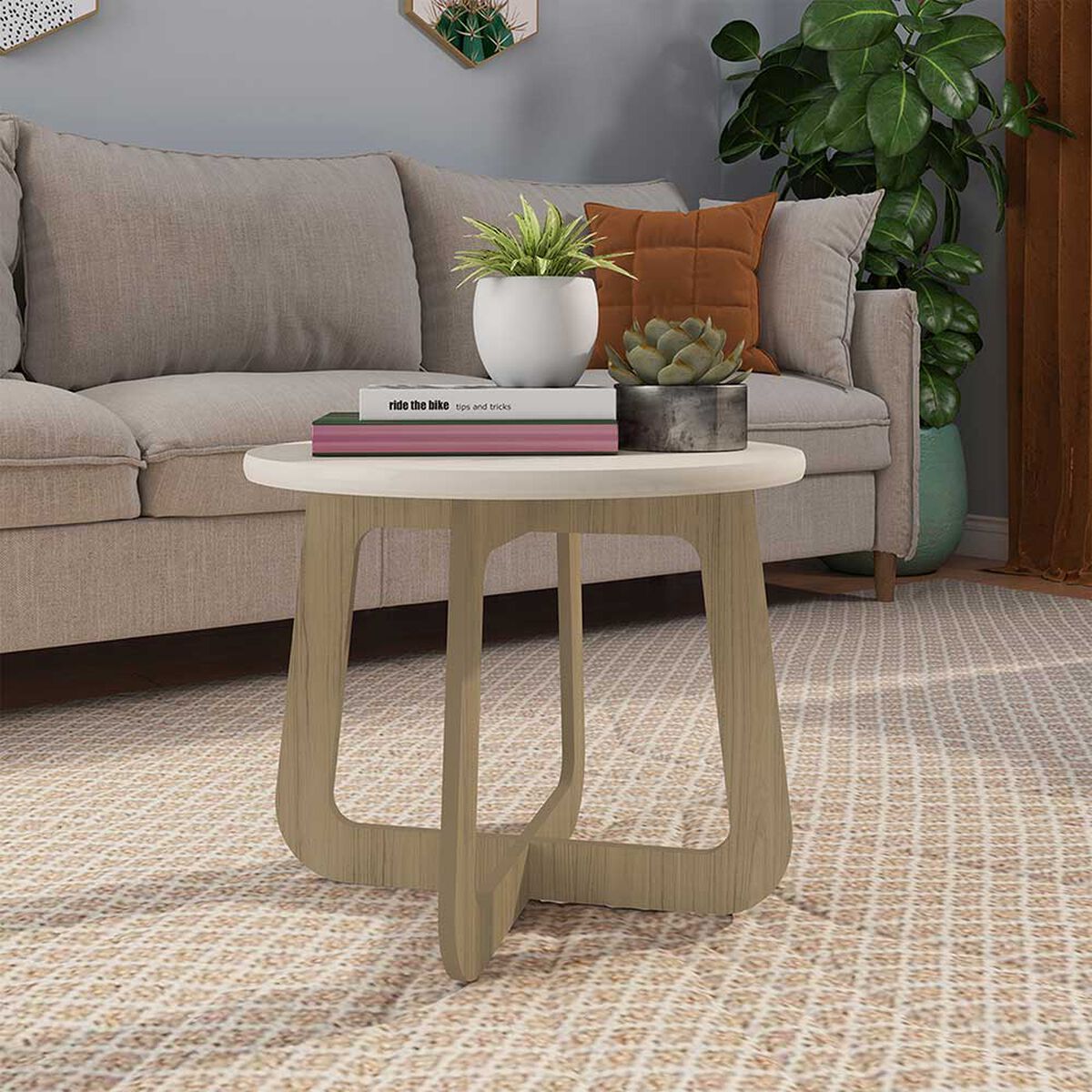 Mesa de Centro Exit Jasmin Beige Roble