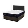 Cama Europea CIC Iron Smart 2 Plazas Premium + Respaldo Black Tapizado + Faldón