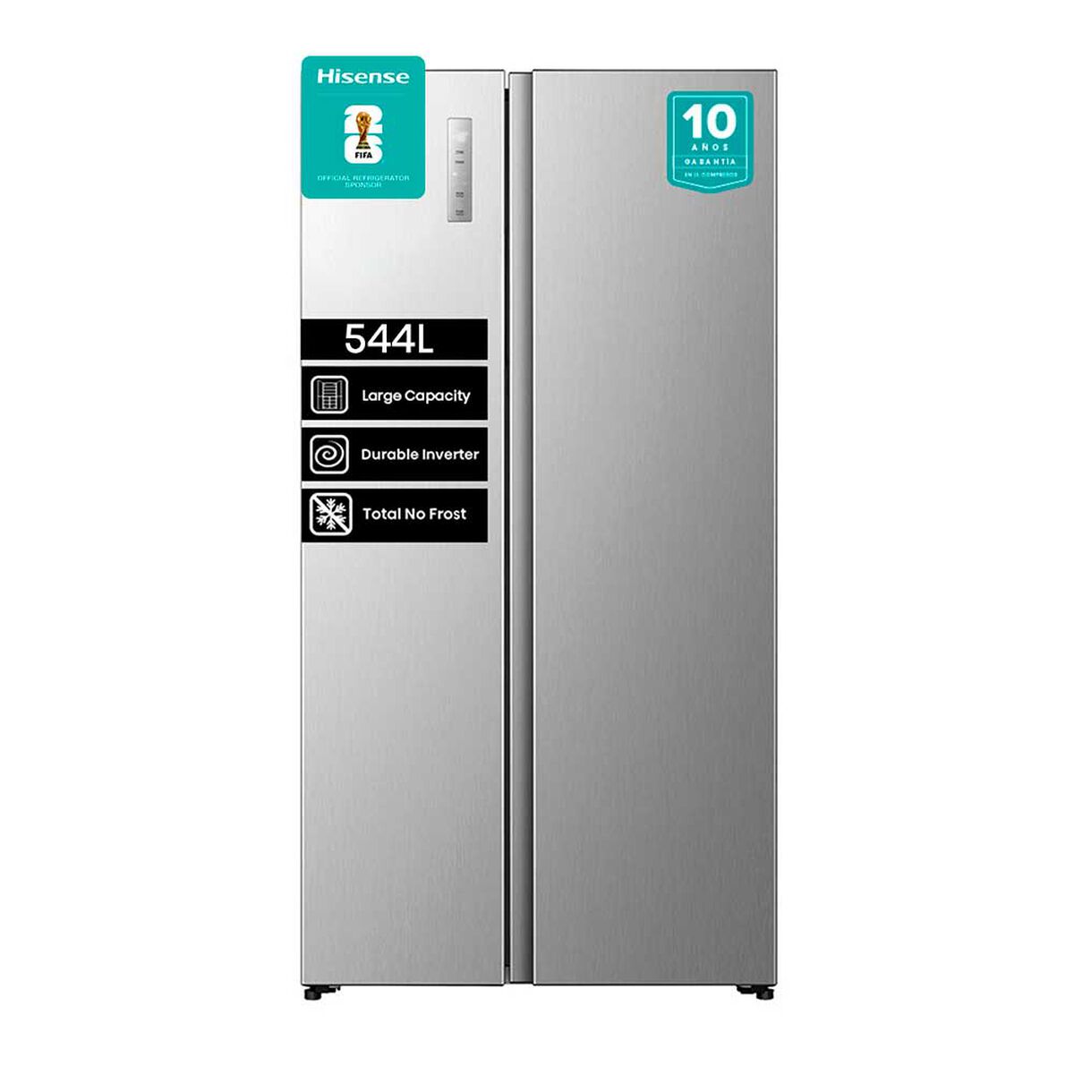 Refrigerador Side by Side Hisense RS3P558NECF 544 L