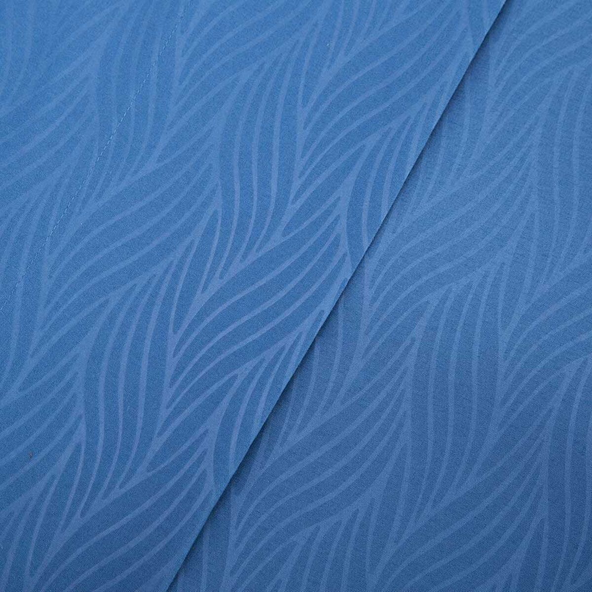 Juego de Sábanas Embossed Zibel 1,5 Plazas Liso Azul