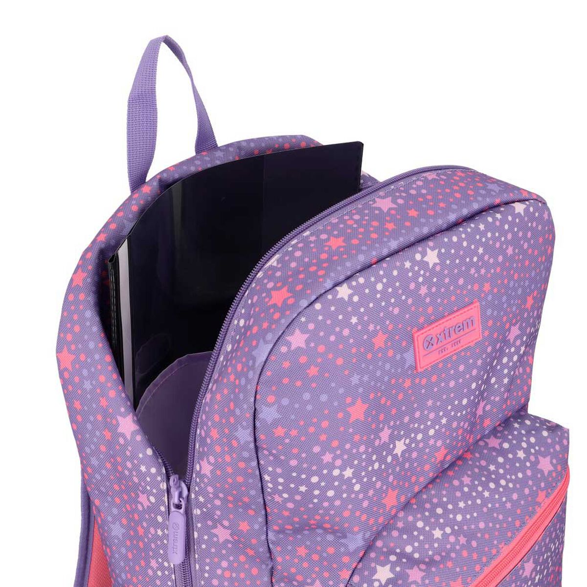 Triple Pack 6XT Mochila Ni&ntilde;a Xtrem Estrellas Morado
