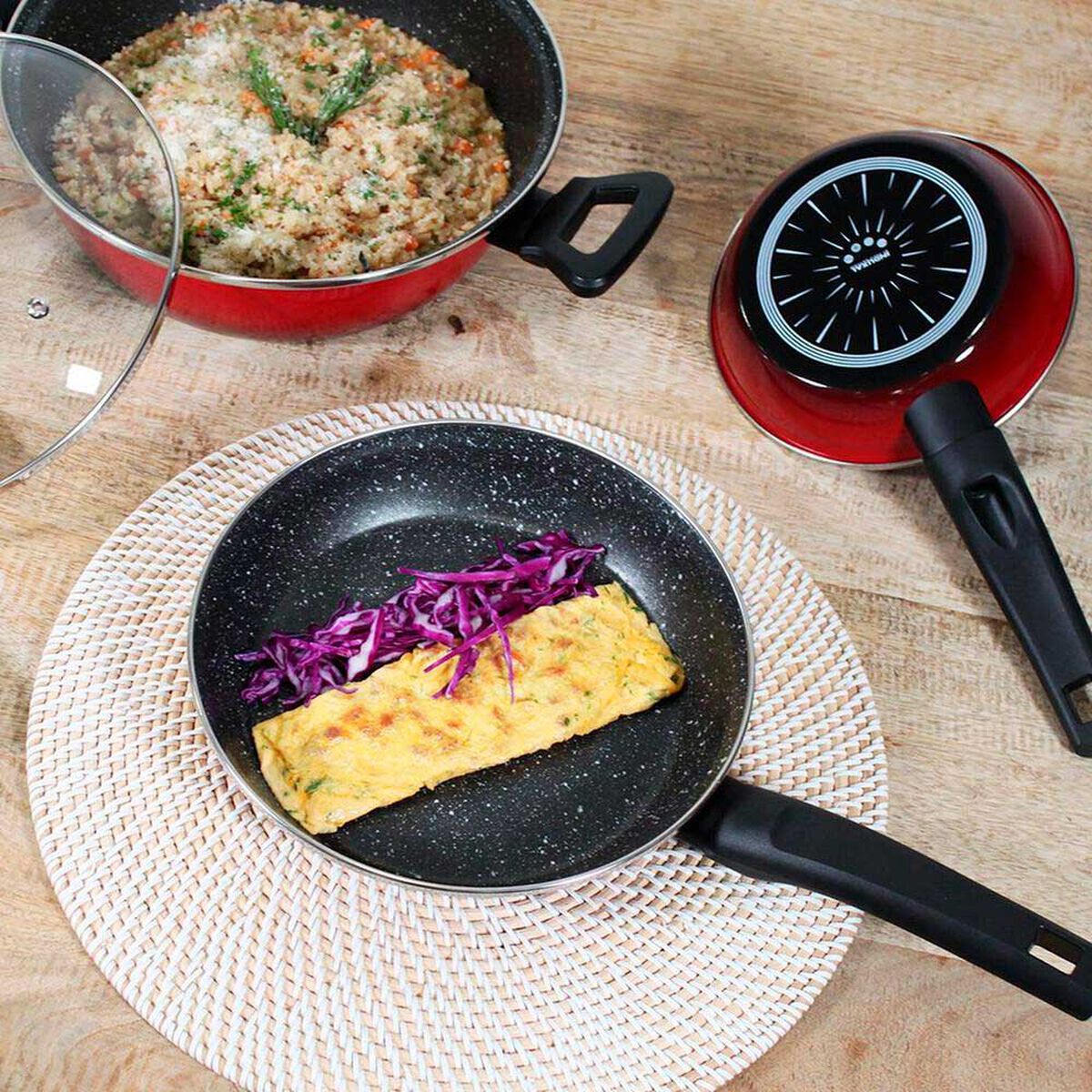 Sart&eacute;n Acero Vitrificado Magefesa Coral Due 26 cm