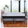 Cama Europea Latam Home 2 Plazas Zen Pro Gris