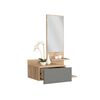Mueble Recibidor Tuhome Flotante Viena Duna y Plomo 