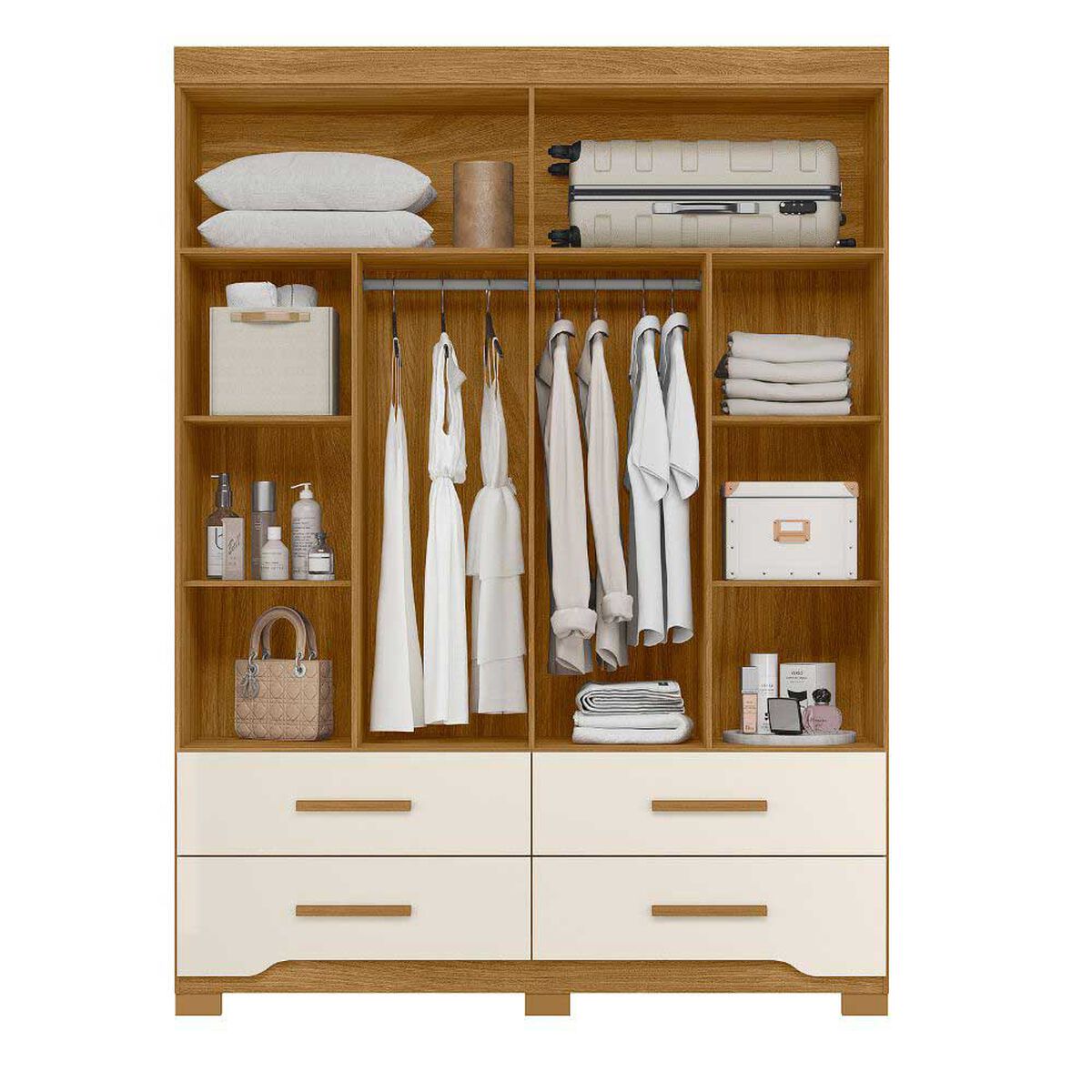 Closet Amuv Closet 4 Puertas Blanco