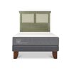 Cama Europea CIC 1 Plaza Smart + Respaldo Torino Olivo