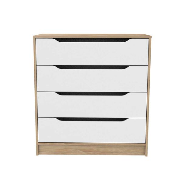 Cómoda CIC Olmo Blanco 4 Cajones
