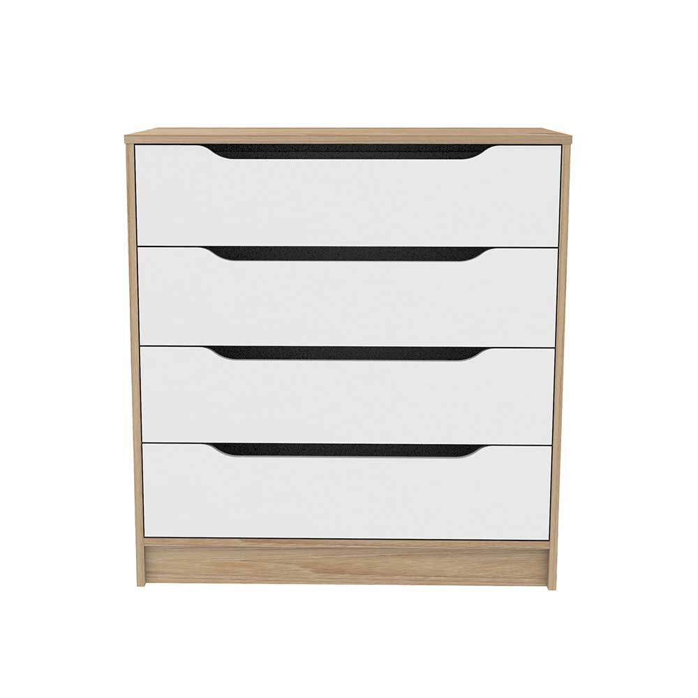 Cómoda CIC Olmo Blanco 4 Cajones