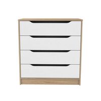 Cómoda CIC Olmo Blanco 4 Cajones