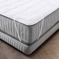 Cubrecolchón American Family King Liso Blanco