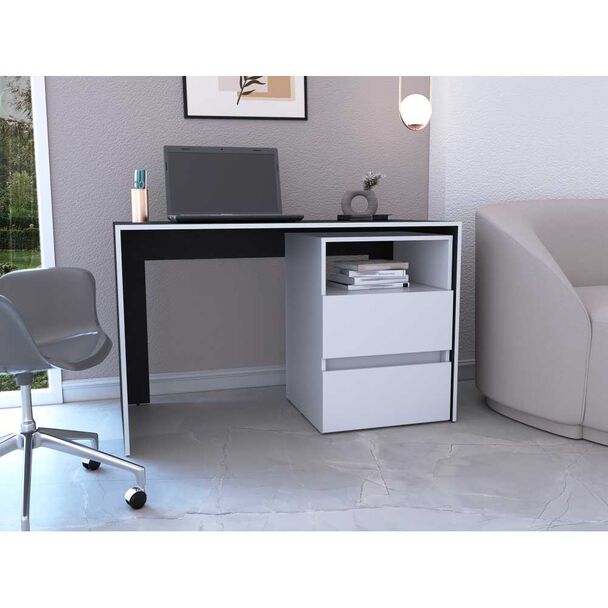 Escritorio TuHome Rookie 2 Cajones Blanco