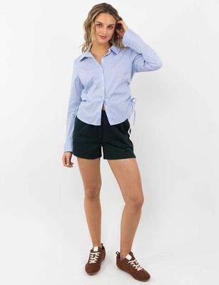 Imagen 2 del producto Blusa Rayas Manga Larga Mujer Icono Celeste, Rosado