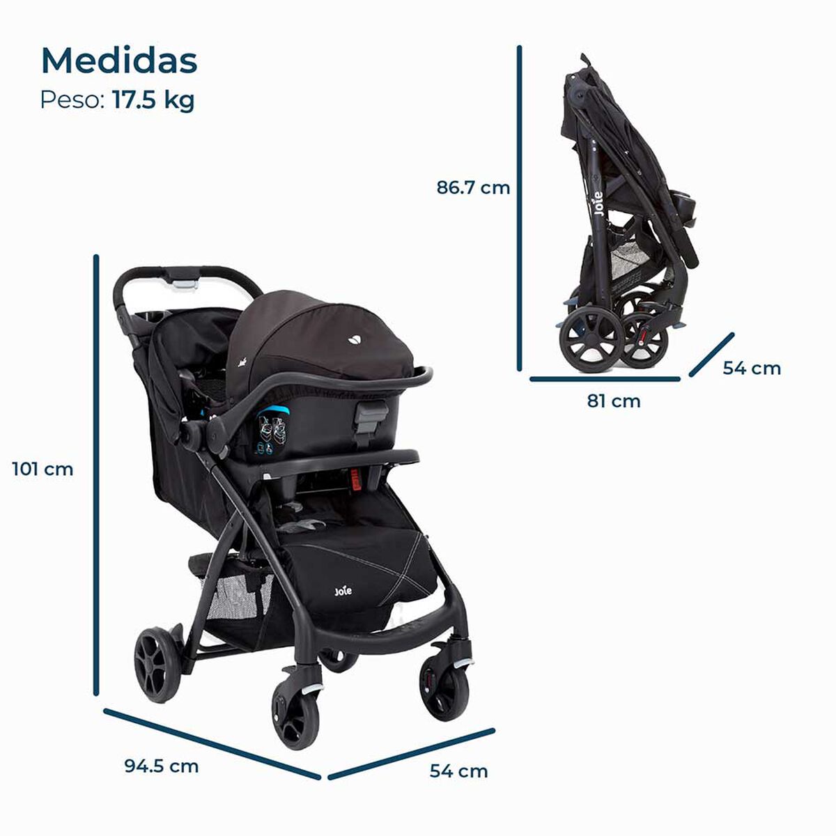 Coche de Paseo Muze Lx Coal Joie