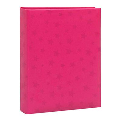 Álbum para Fotos Vinílico Vgo Hojas Negras Papel Estrella 200 Fotos Fuccia