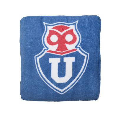 Imagen 1 del producto Manta Cojín de Poliéster U de Chile 120 x 200 cm. Azul