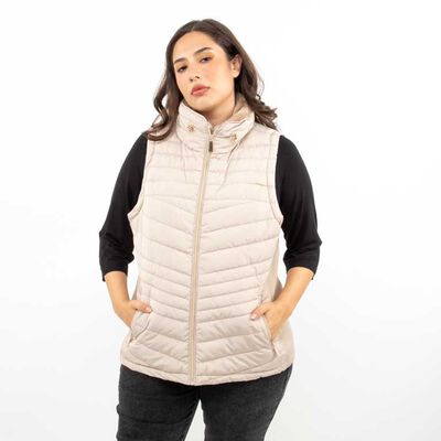 Parka Larga Sin Mangas Mujer Extralindas