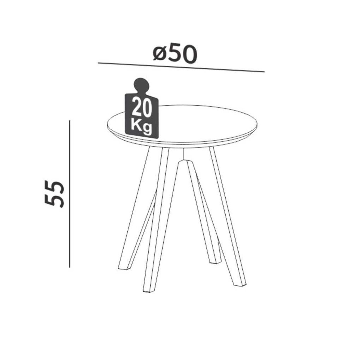 Mesa Auxiliar Roca Fronteiras Blanco