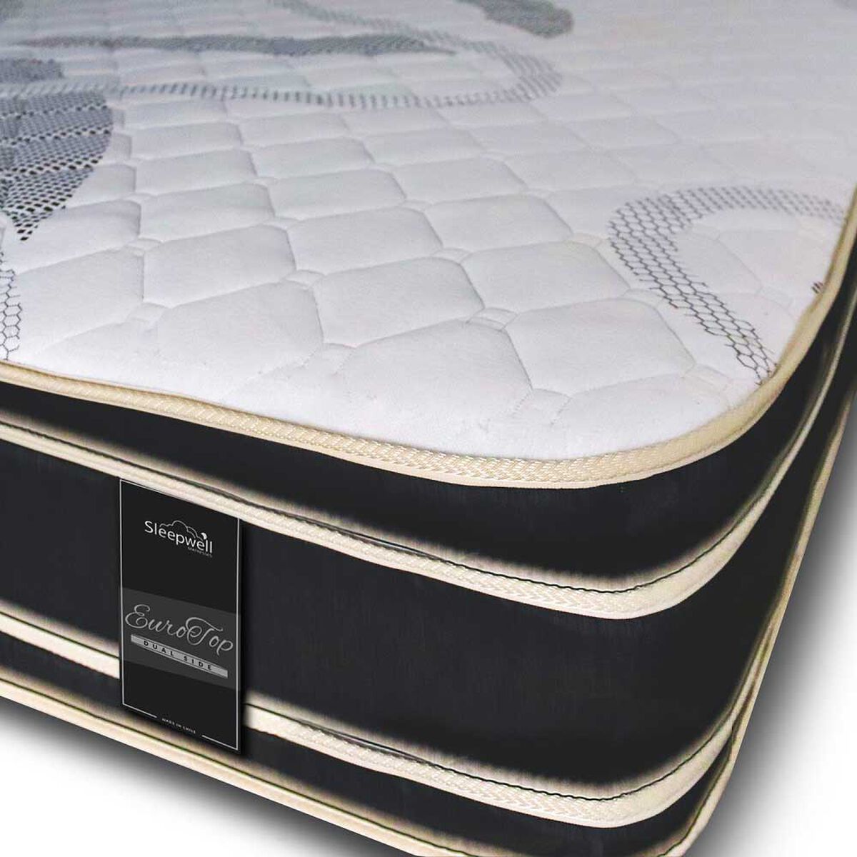 Cama Europea Sleepwell Base Dividida Súper King Dual Side
