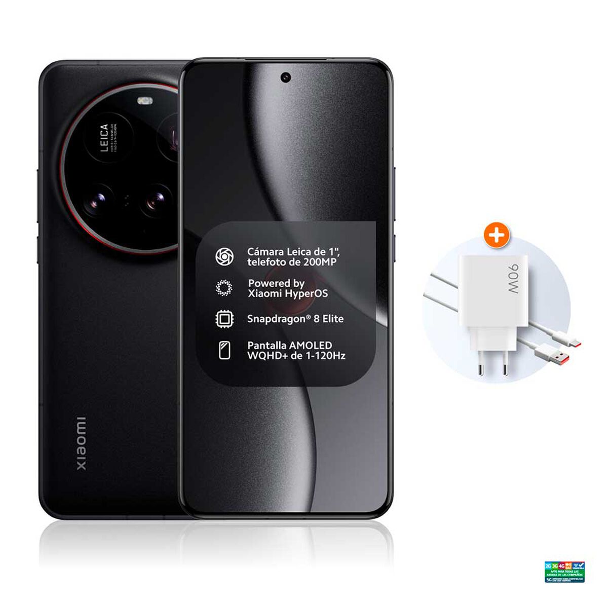 Celular Xiaomi 15 Ultra  512GB 6,73" Negro Liberado + Kit
