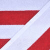 Toalla de Playa Lineas Rojo 70X140 Cm