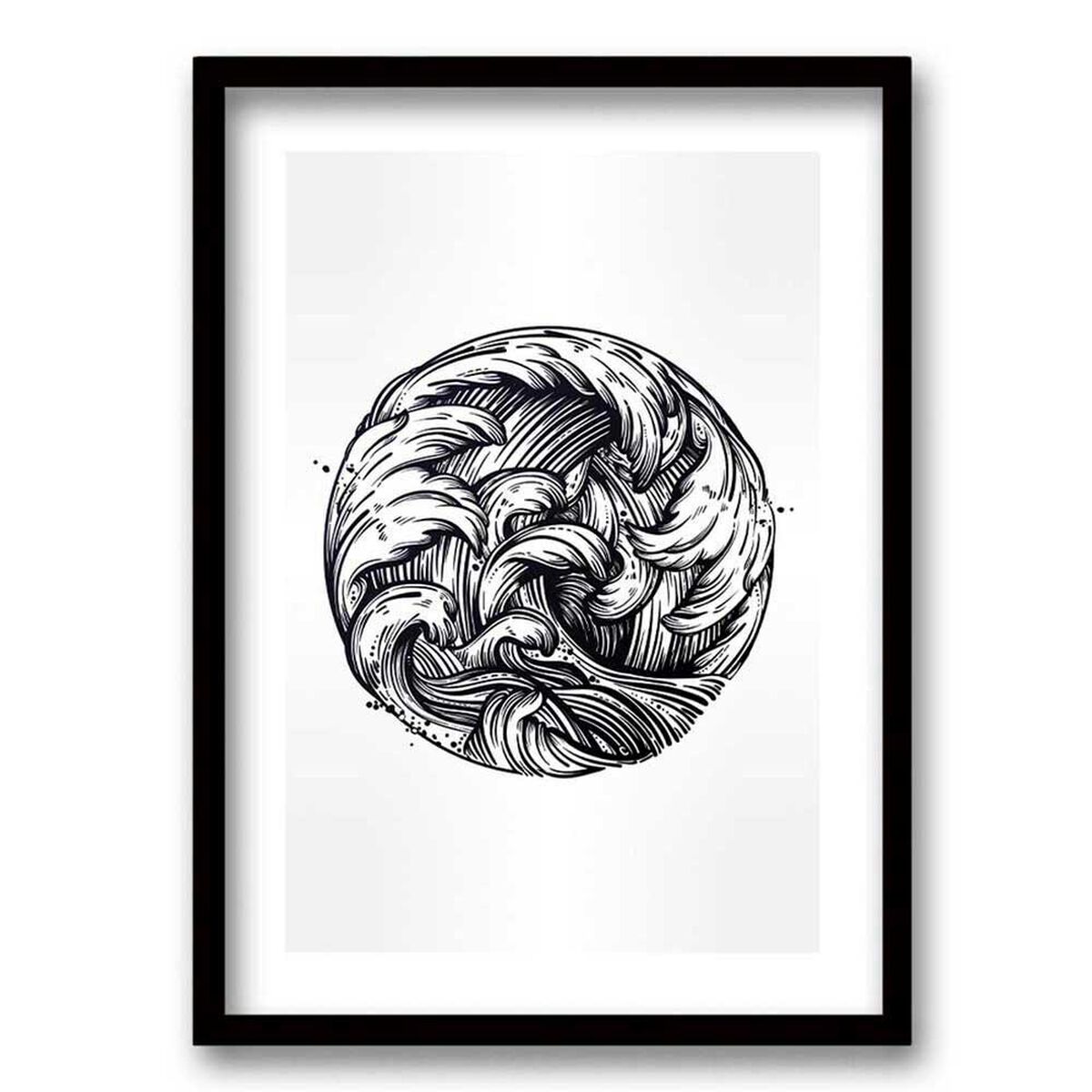 Cuadro Decorativo Retela Ink Sea 70 x 50 cm