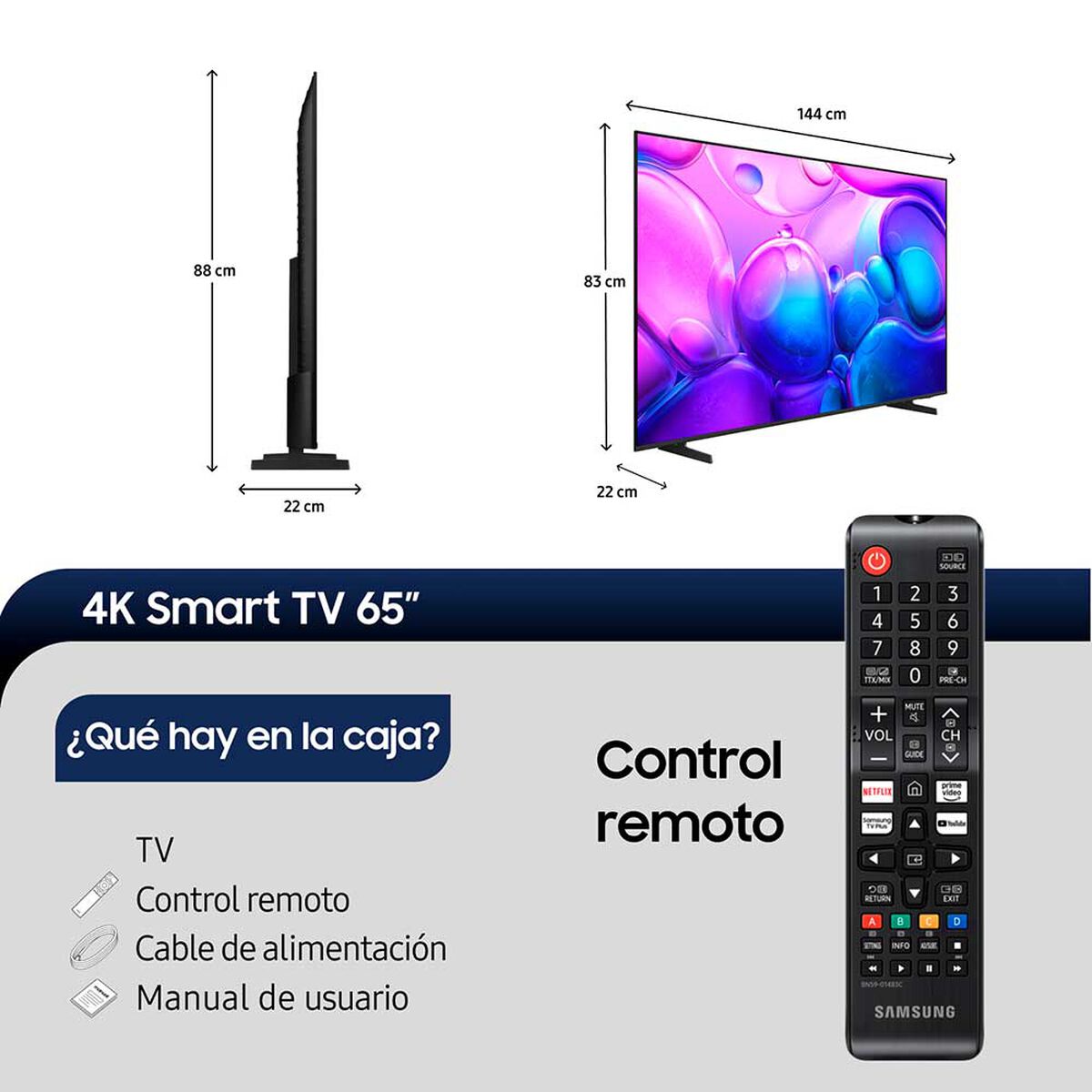 Smart TV QLED 65" Samsung 4K Tizen&trade; QN65Q6FAAGXZS