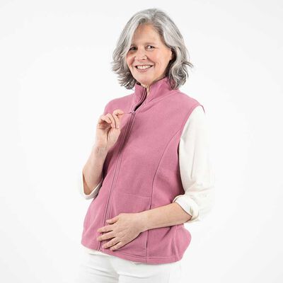 Polerón Sin Mangas Mujer Portman Club Morado, Oliva, Taupe