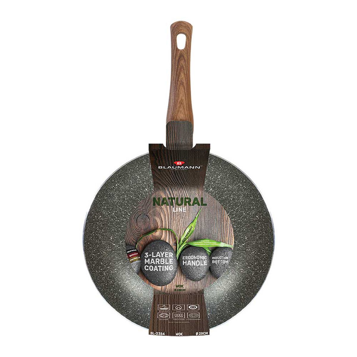 Wok Blaumann Granito 28 cm
