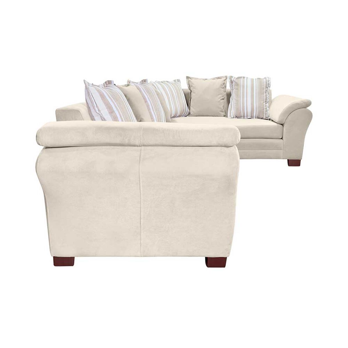 Sof&aacute; Seccional Derecho Living Factory Capri 5 Cuerpos Beige