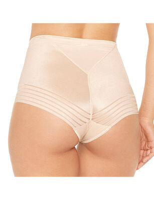 Imagen 2 del producto Calzón Cuadro Control Mujer Intime Beige, Negro